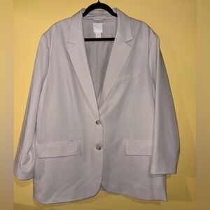 H&M Oversized Off-White Blazer